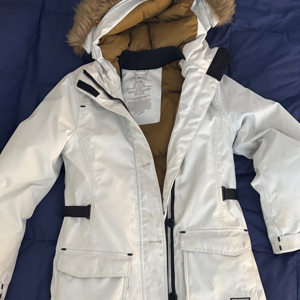 L.L. Bean Women's Cream Parka